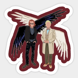 Crowley and Aziraphale Sticker